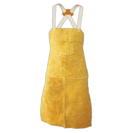 RADNOR™ 24" X 48" Brown Side Split Cowhide Leather Apron